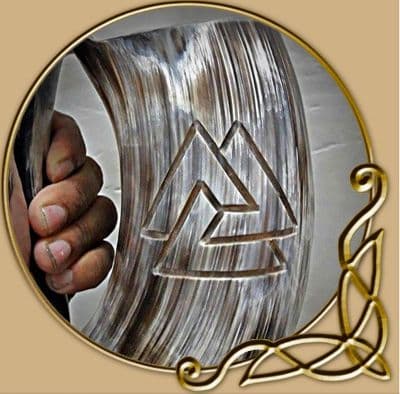 Drinking Horn Mug Valknot