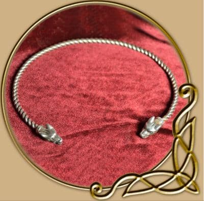 Fenrir - wolf's head torques