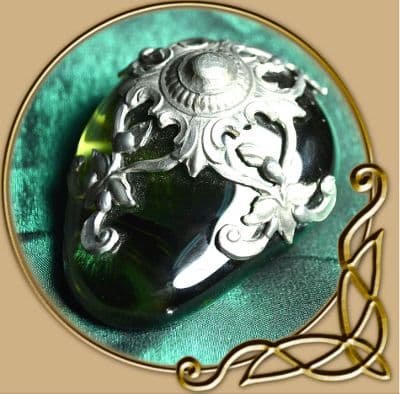 Forrest glass paperweight