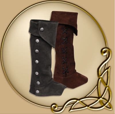 Gabriel suede leather boot gaiters