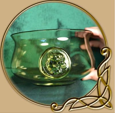 Historical glass bowl