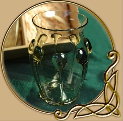 Historical glass XIV century