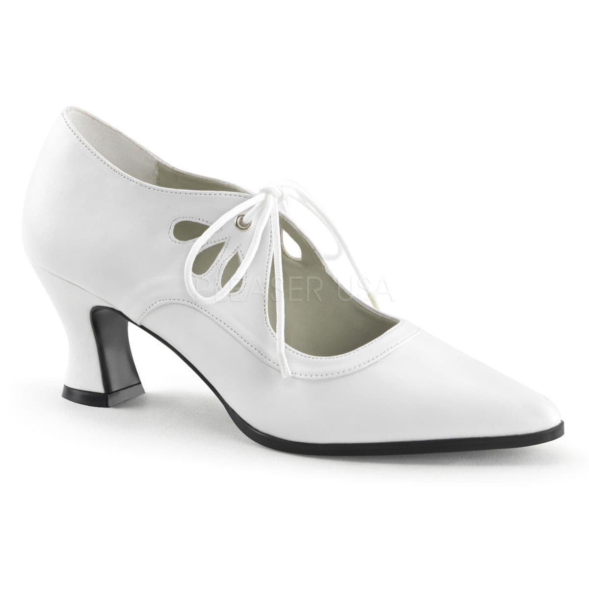 Ladies Kitten Heel Victorian Shoes