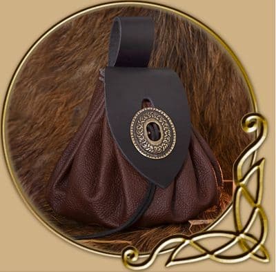 Large medieval money pouch