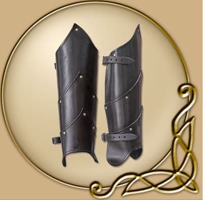 LARP Alistair Leather Greaves