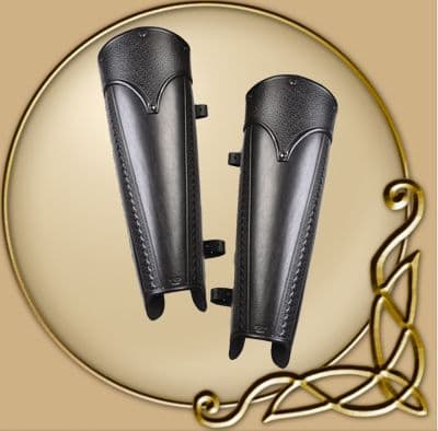 LARP Antonius Leather Greaves
