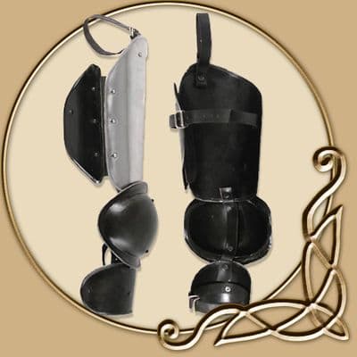 LARP Black Ice Full Leg Armour set
