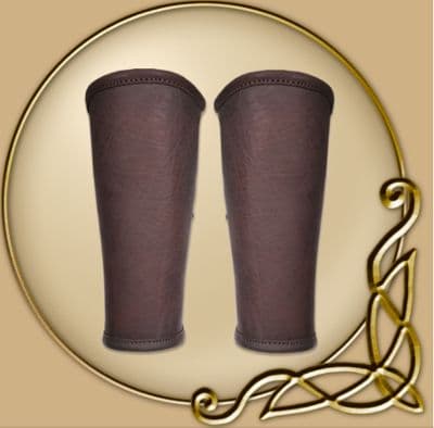 LARP Borg Leather Greaves