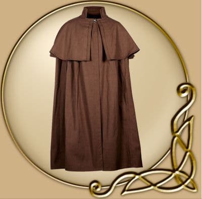 LARP Bron cloak with pelerine canvas