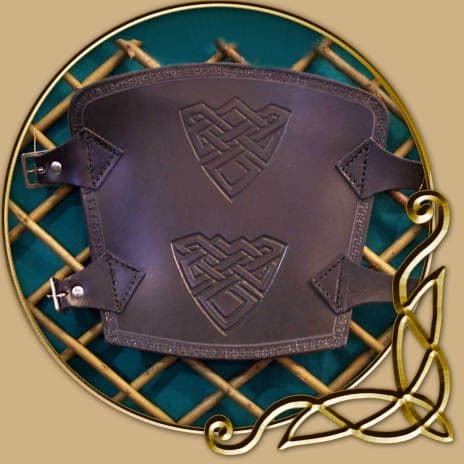 LARP Celtic Warrior Leather Bracers