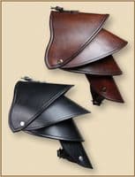 LARP Crisso leather spaulder
