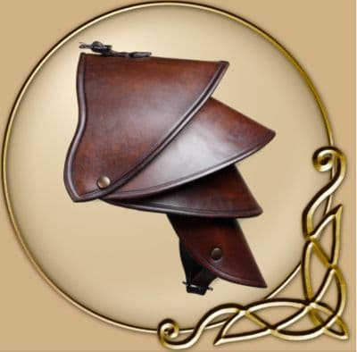 LARP Crisso leather spaulder
