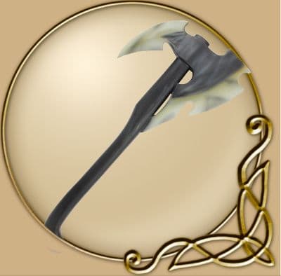 LARP Dark Elven Axe