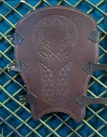 LARP Dragonkin Leather Greaves