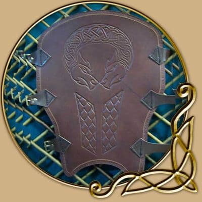 LARP Dragonkin Leather Greaves