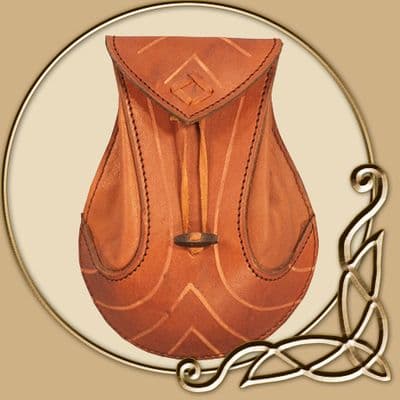LARP Elven Leather Bag