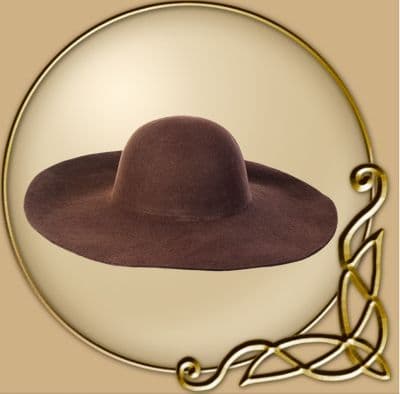 LARP Felted hat with wide brim