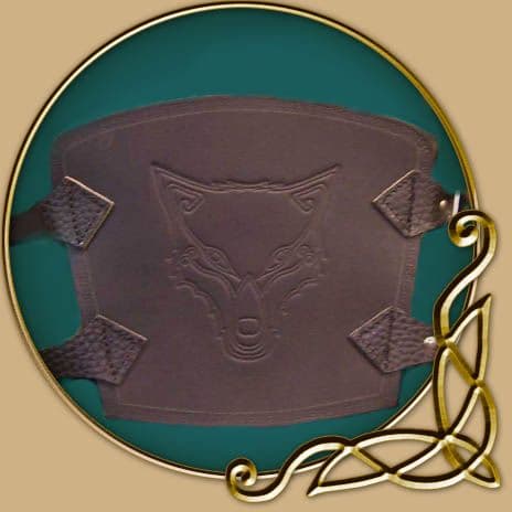 LARP Fenris Leather Bracers