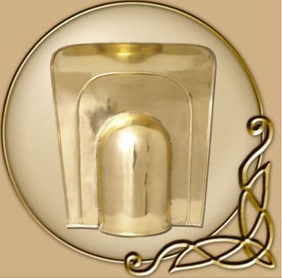 LARP Gladiator shoulder guard, brass