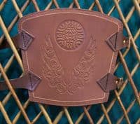 LARP Griffon Leather Bracers