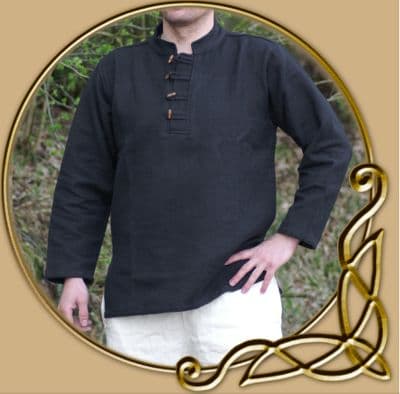 LARP Heavy cotton shirt with wooden buttons