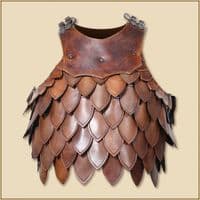 LARP Hektor leather scale torso