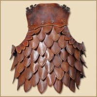 LARP Hektor leather scale torso