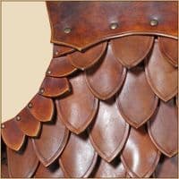 LARP Hektor leather scale torso