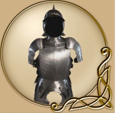 LARP Kaspar complete armour set blank