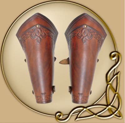 LARP Lancelot leather bracers