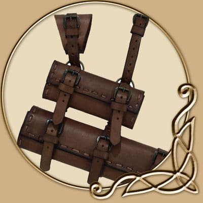 LARP Leather Scabbard - Double Hanger