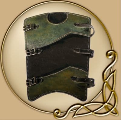 LARP leather warrior greaves