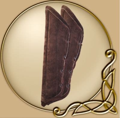 LARP Leopold padded bracers suede