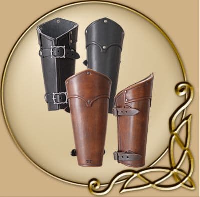 LARP Lion leather bracers