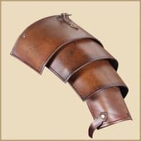LARP Lorica leather pauldrons