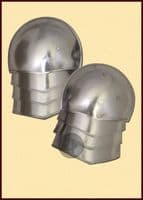 LARP Medieval steel pauldrons