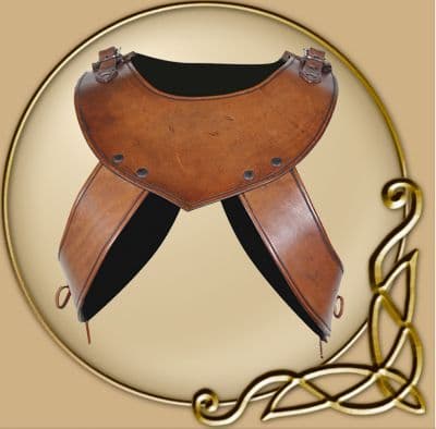 LARP Octavius leather gorget