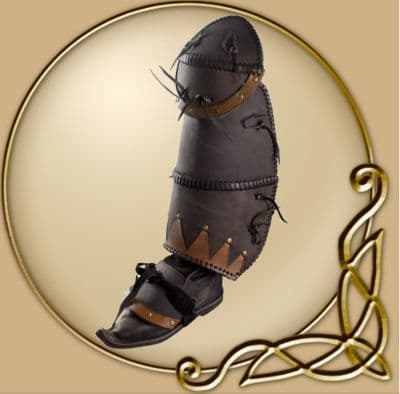 LARP Orc brute greaves