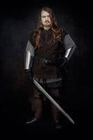 LARP Penda leatherjerkin suede