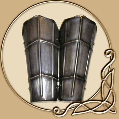 LARP Platemail - Dark Drake Leg Armour