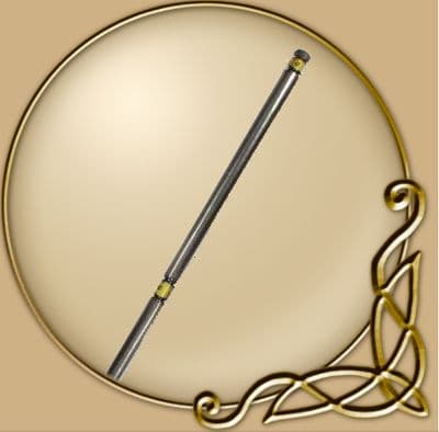 LARP Ready for battle staff - steel