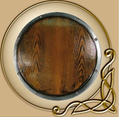 LARP RFB round shield - wood