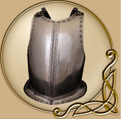 LARP Steel Medieval Breastplate with engravings
