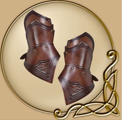 LARP Sulla leather gauntlets