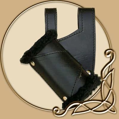 LARP Sword Holder - Black Fur - Right Handed