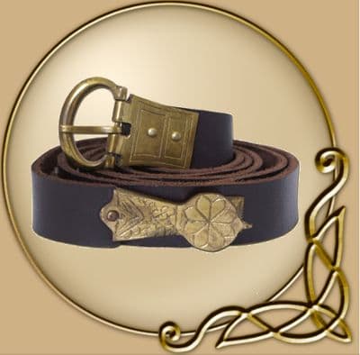 Long Medieval Belt with Ornament Rivets