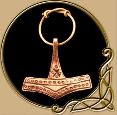 Mjölnir pendant from bronze