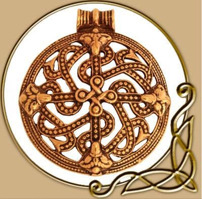 Pendant Viking Cross, Bronze
