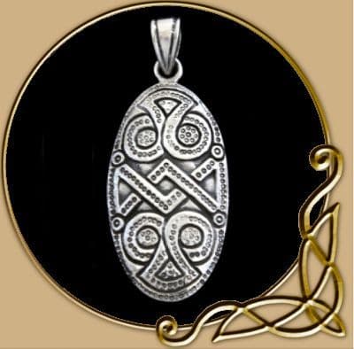 Pendant Viking War Shield from Silver