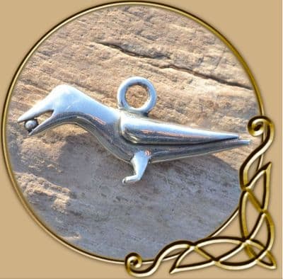 Raven silver pendant